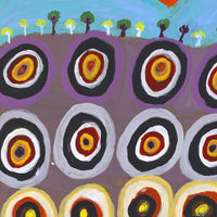 Aboriginal Artwork by Lily Jatarr Long, Minyipuru (Jakulyukulyu, Seven Sisters), 91x91cm