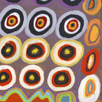 Aboriginal Artwork by Lily Jatarr Long, Minyipuru (Jakulyukulyu, Seven Sisters), 91x91cm