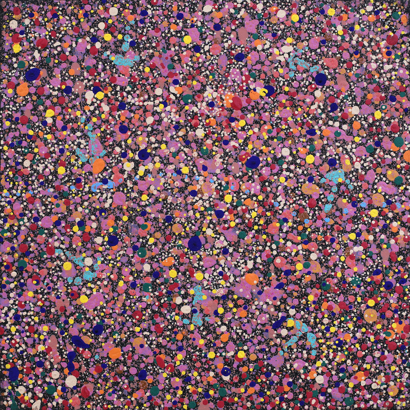 Aboriginal Artwork by Lloyd Jampijinpa Brown, Yankirri Jukurrpa (Emu Dreaming) - Ngarlikurlangu, 30x30cm