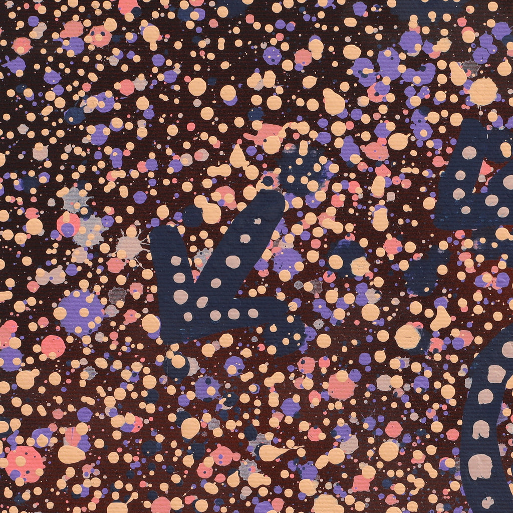 Aboriginal Artwork by Lloyd Jampijinpa Brown, Yankirri Jukurrpa (Emu Dreaming) - Ngarlikurlangu, 30x30cm