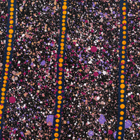 Aboriginal Artwork by Lloyd Jampijinpa Brown, Yankirri Jukurrpa (Emu Dreaming) - Ngarlikurlangu, 30x30cm