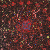 Aboriginal Artwork by Lloyd Jampijinpa Brown, Yankirri Jukurrpa (Emu Dreaming), 76x76cm