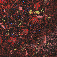 Aboriginal Artwork by Lloyd Jampijinpa Brown, Yankirri Jukurrpa (Emu Dreaming), 76x76cm