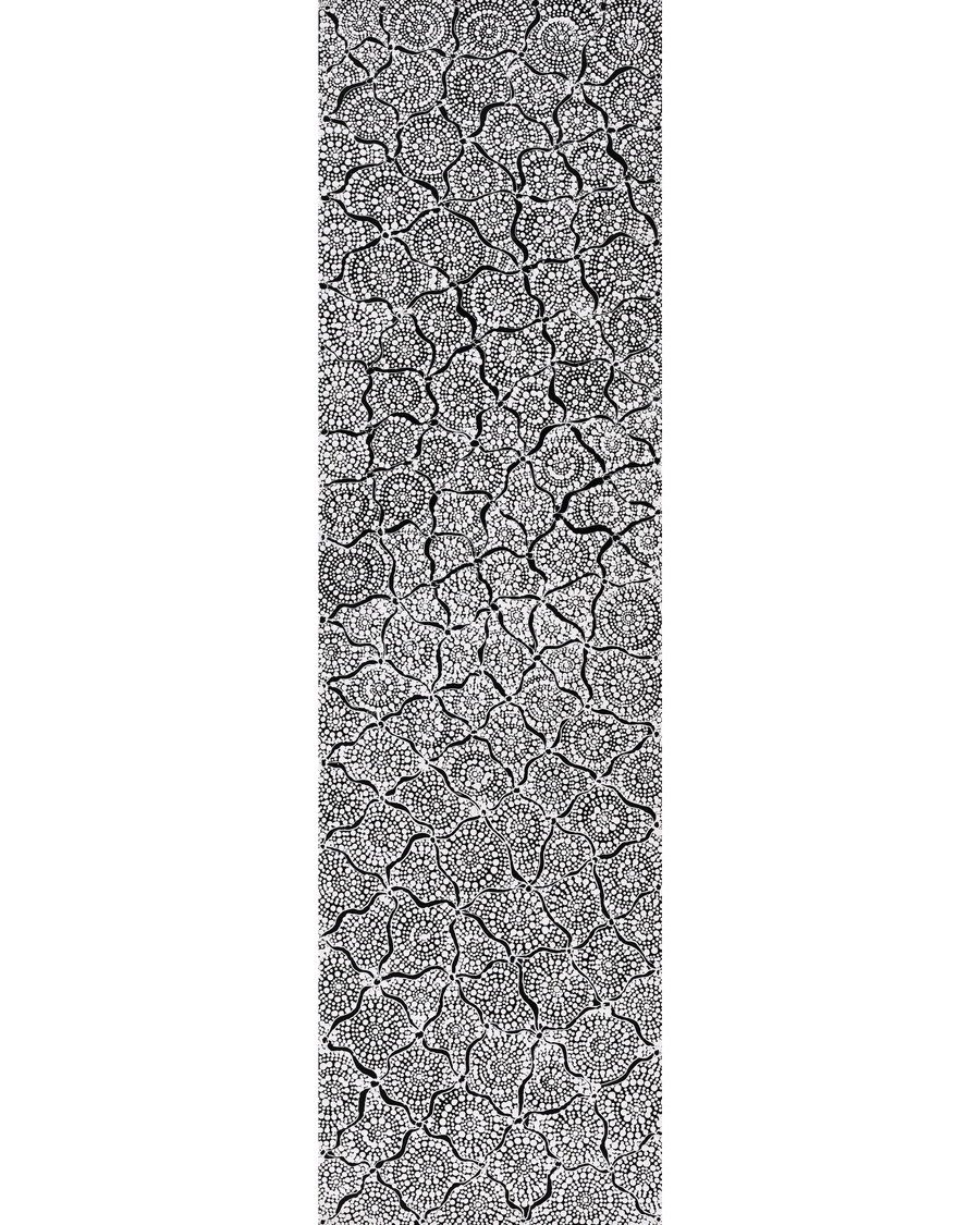 Aboriginal Artwork by Lola Nampijinpa Brown, Ngapa Jukurrpa - Mikanji, 107x30cm