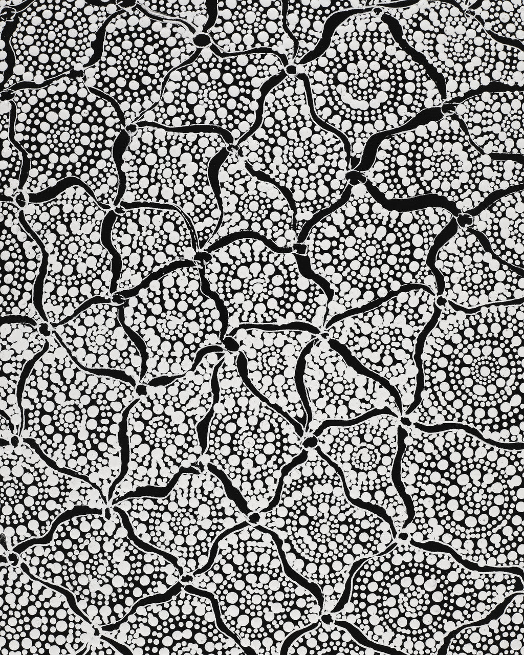 Aboriginal Artwork by Lola Nampijinpa Brown, Ngapa Jukurrpa - Mikanji, 107x30cm