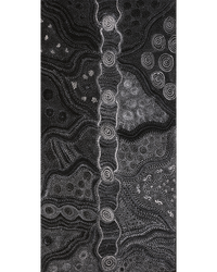 Lola Nampijinpa Brown, Ngapa Jukurrpa - Mikanji, 122x61cm