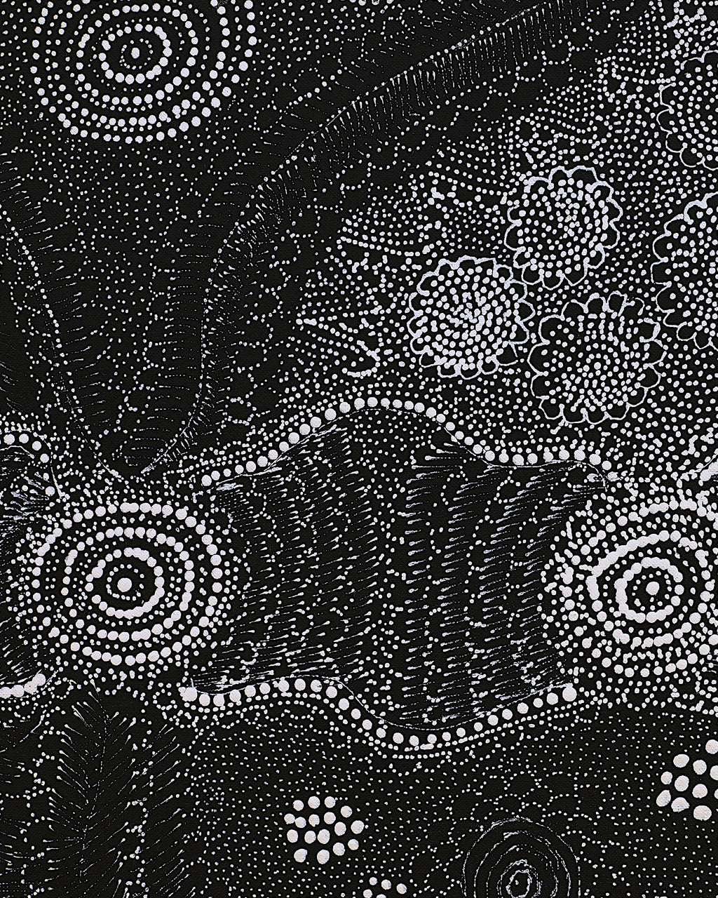 Lola Nampijinpa Brown, Ngapa Jukurrpa - Mikanji, 122x61cm