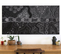 Lola Nampijinpa Brown, Ngapa Jukurrpa - Mikanji, 122x61cm