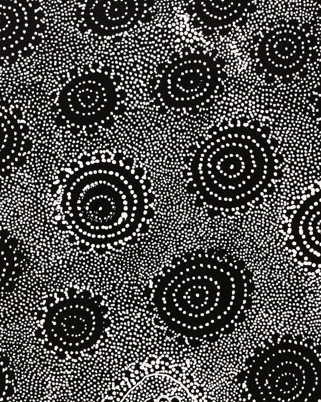 Aboriginal Artwork by Lola Nampijinpa Brown, Ngapa Jukurrpa - Mikanji, 61x30cm