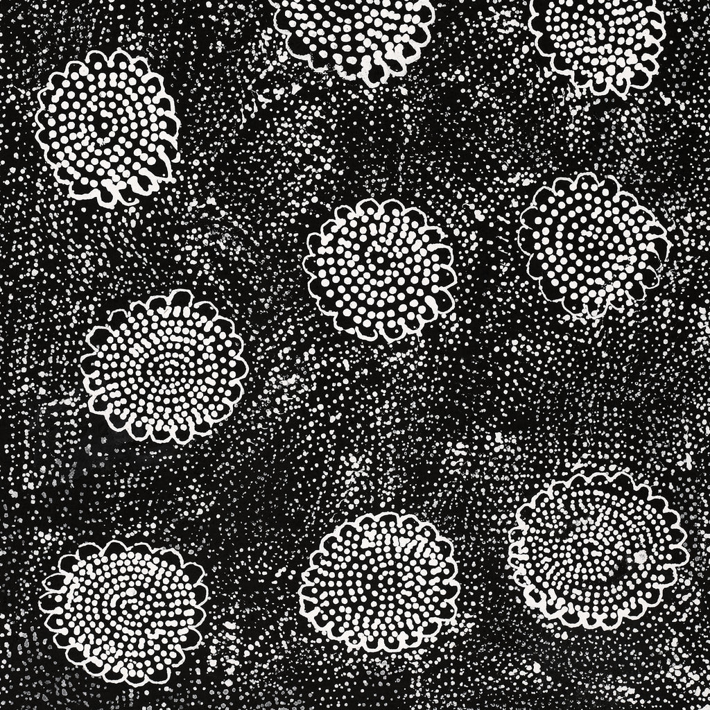 Aboriginal Artwork by Lola Nampijinpa Brown, Ngapa Jukurrpa - Mikanji, 61x30cm