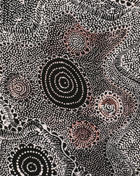 Aboriginal Artwork by Lola Nampijinpa Brown, Ngapa Jukurrpa - Mikanji, 76x61cm