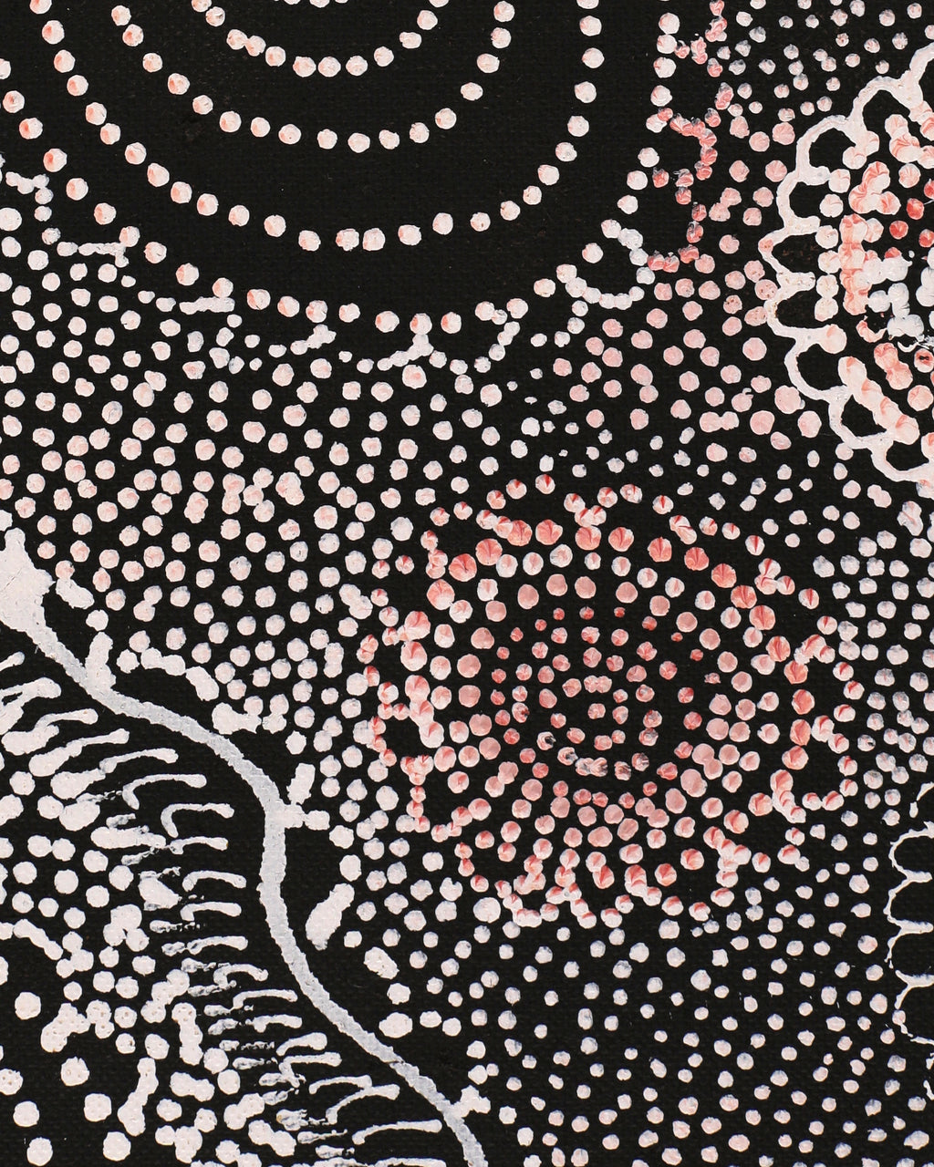 Aboriginal Artwork by Lola Nampijinpa Brown, Ngapa Jukurrpa - Mikanji, 76x61cm