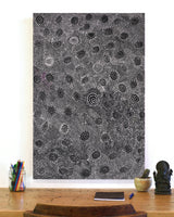 Aboriginal Artwork by Lola Nampijinpa Brown, Ngapa Jukurrpa - Mikanji, 91x61cm