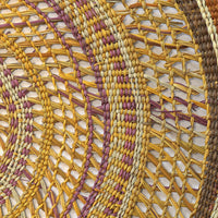 Aboriginal Artwork by Lorna Jin-gubarrangunyja, Woven Mat, 130cm