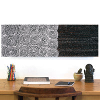 Aboriginal Artwork by Lorraine Nungarrayi Granites, Ngatijirri Jukurrpa (Budgerigar Dreaming), 91x30cm
