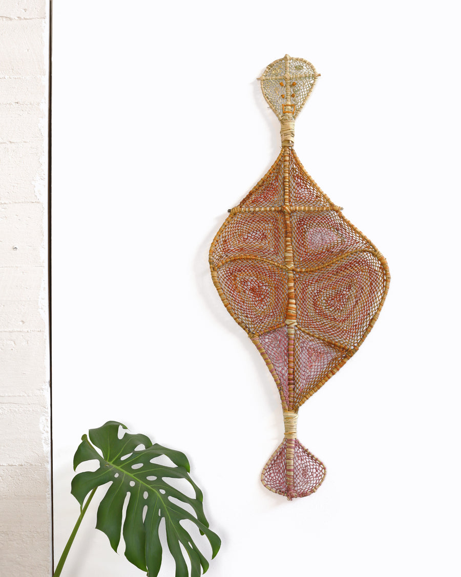 Aboriginal Artwork by Louwa Bardaluna, Yawkyawk (Ngalkunburriyaymi), 101x41cm