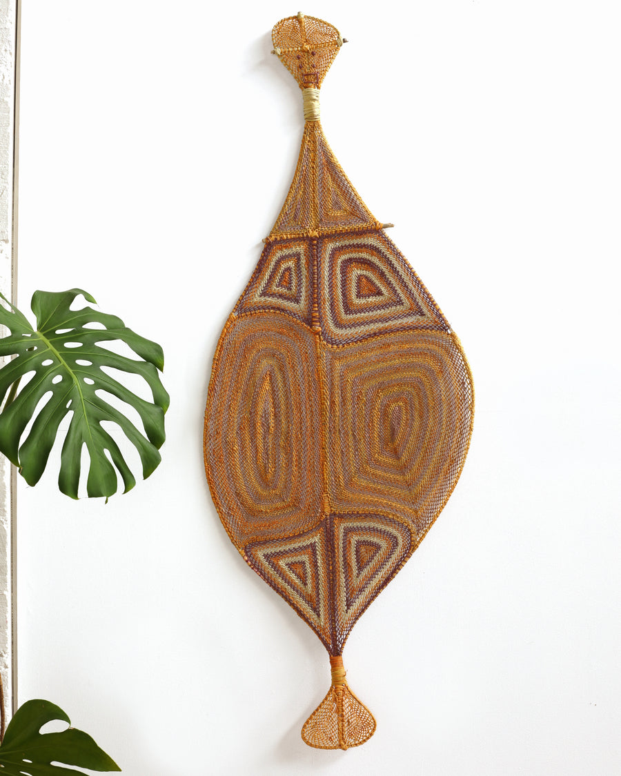 Aboriginal Artwork by Louwa Bardaluna, Yawkyawk (Ngalkunburriyaymi), 147x54cm