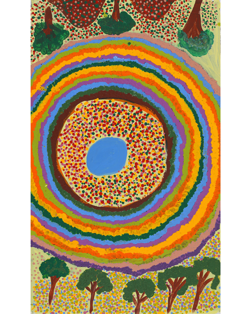 Aboriginal Artwork by Lynette Rowlands, Yimiri, 76x46cm