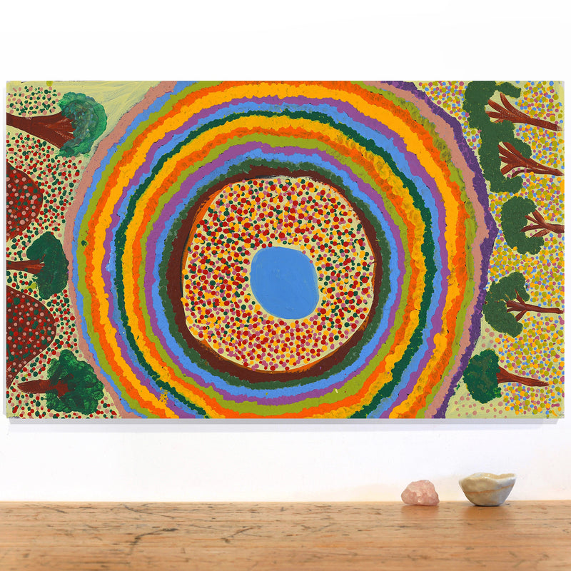 Aboriginal Artwork by Lynette Rowlands, Yimiri, 76x46cm