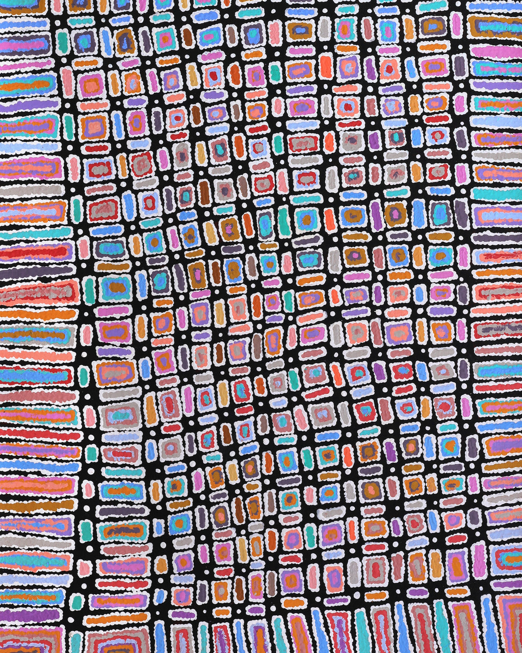 Lynette Nangala Singleton, Ngapa Jukurrpa - Puyurru, 183x76cm