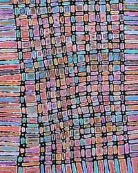 Lynette Nangala Singleton, Ngapa Jukurrpa - Puyurru, 183x76cm