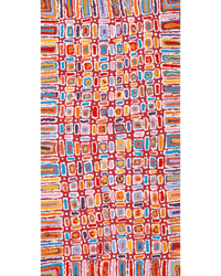 Aboriginal Artwork by Lynette Nangala Singleton, Ngapa Jukurrpa - Puyurru, 91x46cm