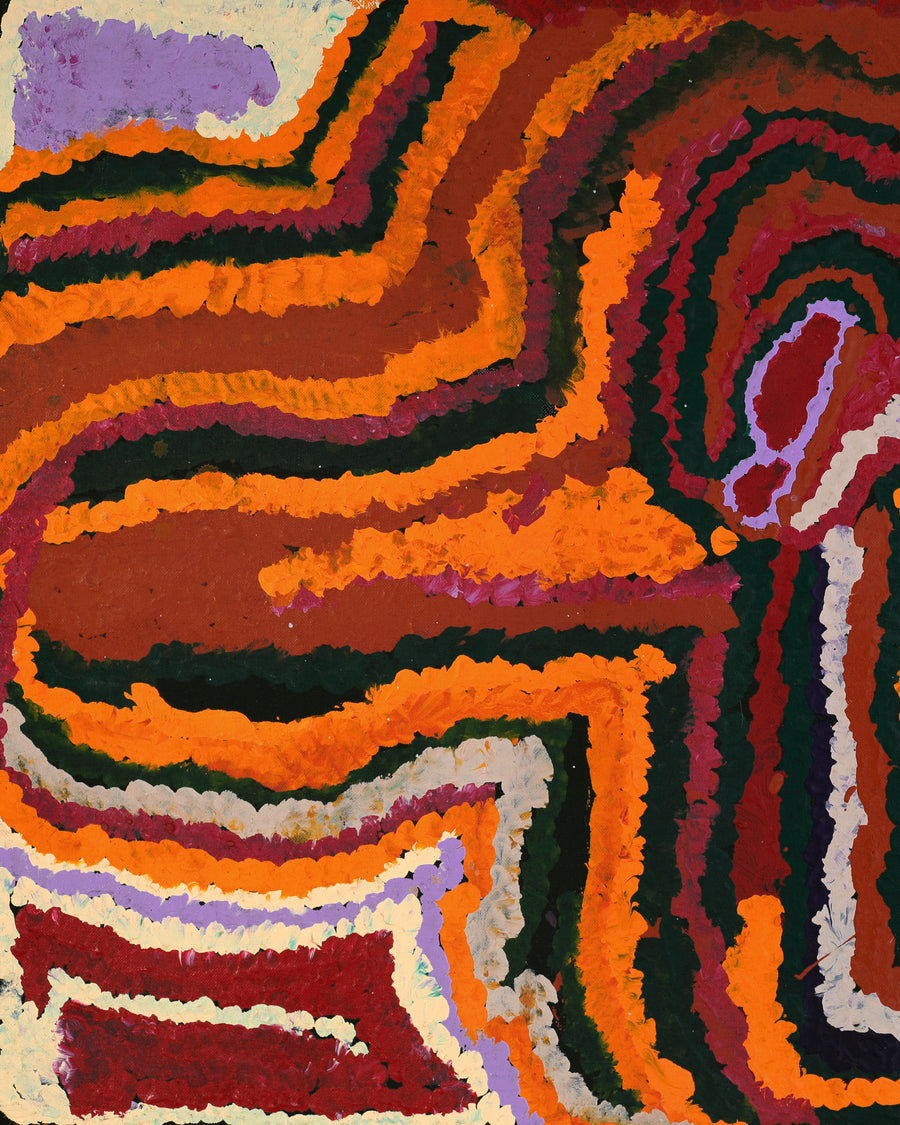 Aboriginal Artwork by Mabel Mitutu Wakarta, Untitled, 76x61cm