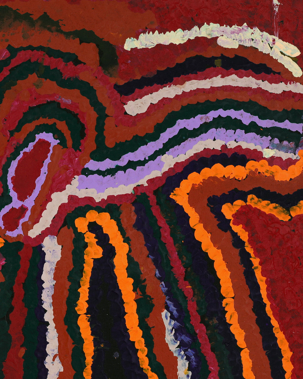 Aboriginal Artwork by Mabel Mitutu Wakarta, Untitled, 76x61cm
