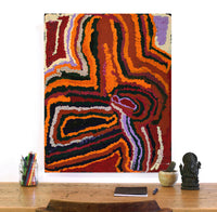 Aboriginal Artwork by Mabel Mitutu Wakarta, Untitled, 76x61cm