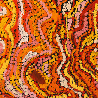 Aboriginal Artwork by Magda Nakamarra Curtis, Lappi Lappi Jukurrpa, 91x76cm