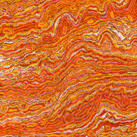 Aboriginal Artwork by Magda Nakamarra Curtis, Lappi Lappi Jukurrpa, 107x107cm