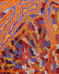 Aboriginal Artwork by Magda Nakamarra Curtis, Lappi Lappi Jukurrpa, 122x91cm
