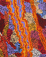 Aboriginal Artwork by Magda Nakamarra Curtis, Lappi Lappi Jukurrpa, 122x91cm