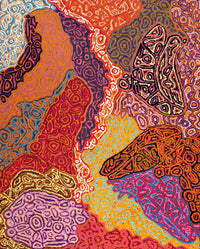 Aboriginal Artwork by Magda Nakamarra Curtis, Lappi Lappi Jukurrpa, 152x122cm