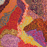 Aboriginal Artwork by Magda Nakamarra Curtis, Lappi Lappi Jukurrpa, 152x122cm