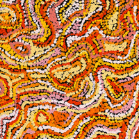 Aboriginal Artwork by Magda Nakamarra Curtis, Lappi Lappi Jukurrpa, 61x46cm