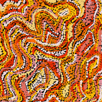 Aboriginal Artwork by Magda Nakamarra Curtis, Lappi Lappi Jukurrpa, 61x46cm