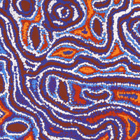 Aboriginal Artwork by Magda Nakamarra Curtis, Lappi Lappi Jukurrpa, 61x61cm