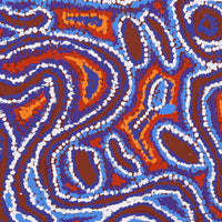 Aboriginal Artwork by Magda Nakamarra Curtis, Lappi Lappi Jukurrpa, 61x61cm