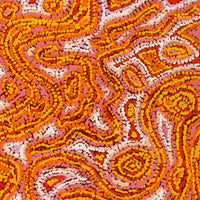 Aboriginal Artwork by Magda Nakamarra Curtis, Lappi Lappi Jukurrpa, 91x46cm
