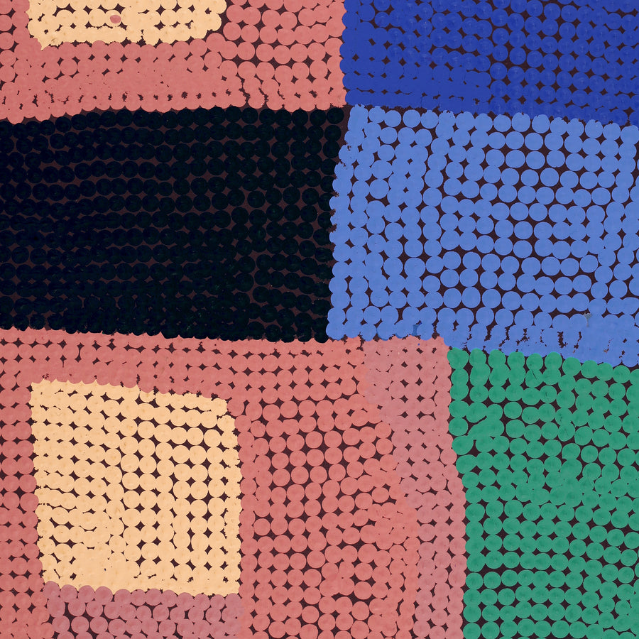 Aboriginal Artwork by Maggie Green, Untitled, 61x56cm