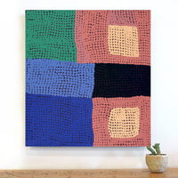 Aboriginal Artwork by Maggie Green, Untitled, 61x56cm