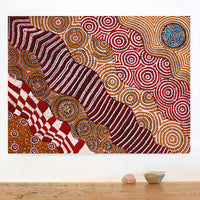 Aboriginal Artwork by Maggie Napangardi Williams, Janmarda Jukurrpa (Bush Onion Dreaming), 61x46cm