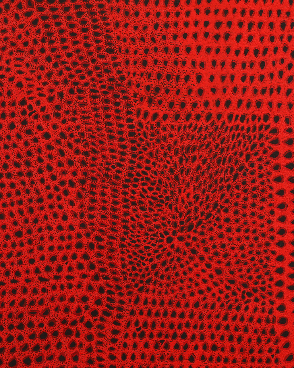 Aboriginal Artwork by Maisie Napurrurla Wayne, Ngurlu Jukurrpa (Native Seed Dreaming), 91x61cm