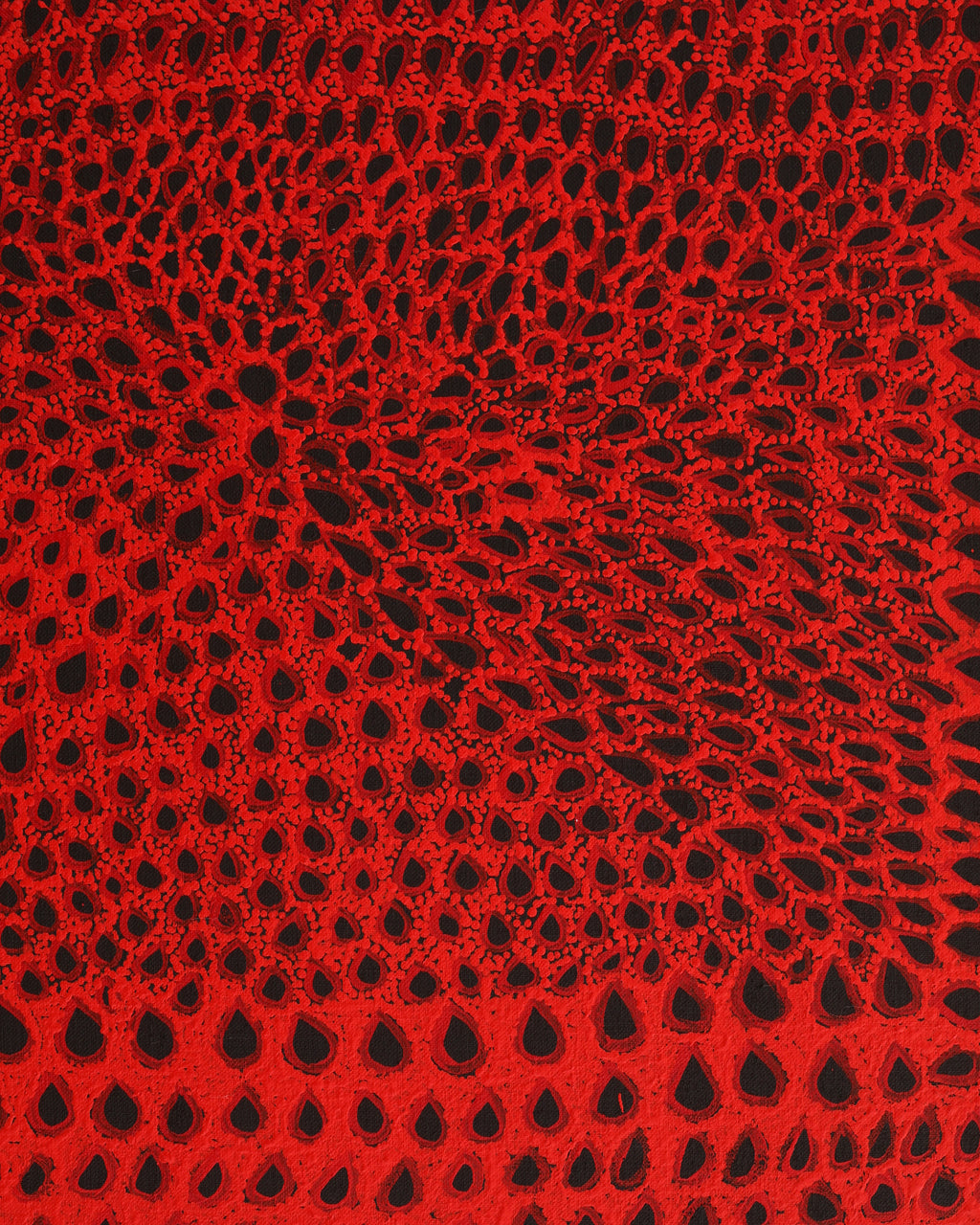 Aboriginal Artwork by Maisie Napurrurla Wayne, Ngurlu Jukurrpa (Native Seed Dreaming), 91x61cm