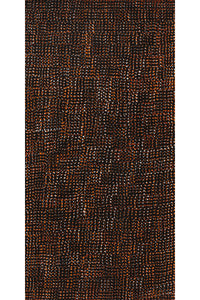 Aboriginal Artwork by Maitland Jupurrula Nelson, Patterns of the Landscape around Yuendumu, 61x30cm