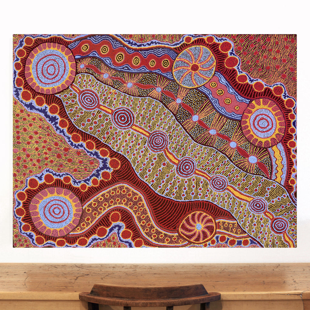 Aboriginal Art by Makiniti Minutjukur, Ernabella Area, 122x91cm - ART ARK®