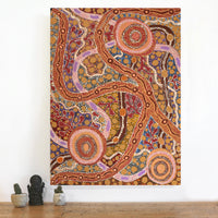 Aboriginal Artwork by Maralyn Stanley Inawinytji, Minyma Kutjara Wingellina, 102x75cm