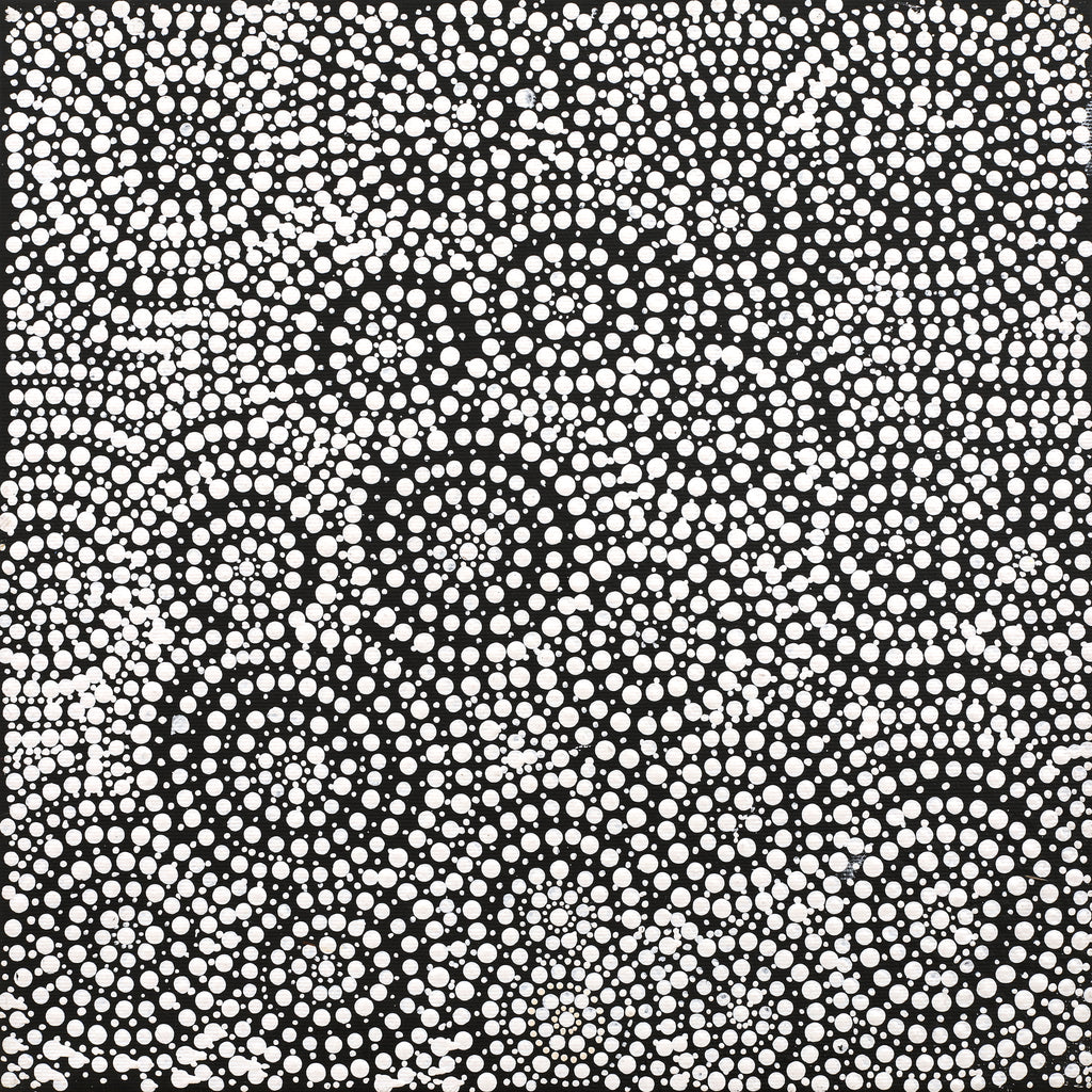 Aboriginal Art by Marcia Nampijinpa Sampson, Ngapa Jukurrpa (Water Dreaming) - Pirlinyarnu , 30x30cm - ART ARK®