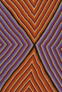 Aboriginal Artwork by Margaret Donegan, Pukara, 91x61cm